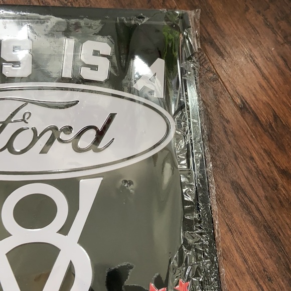 “This Is A V8 FORD Garage” Sign 12 1/2 x 16 - Picture 2 of 6